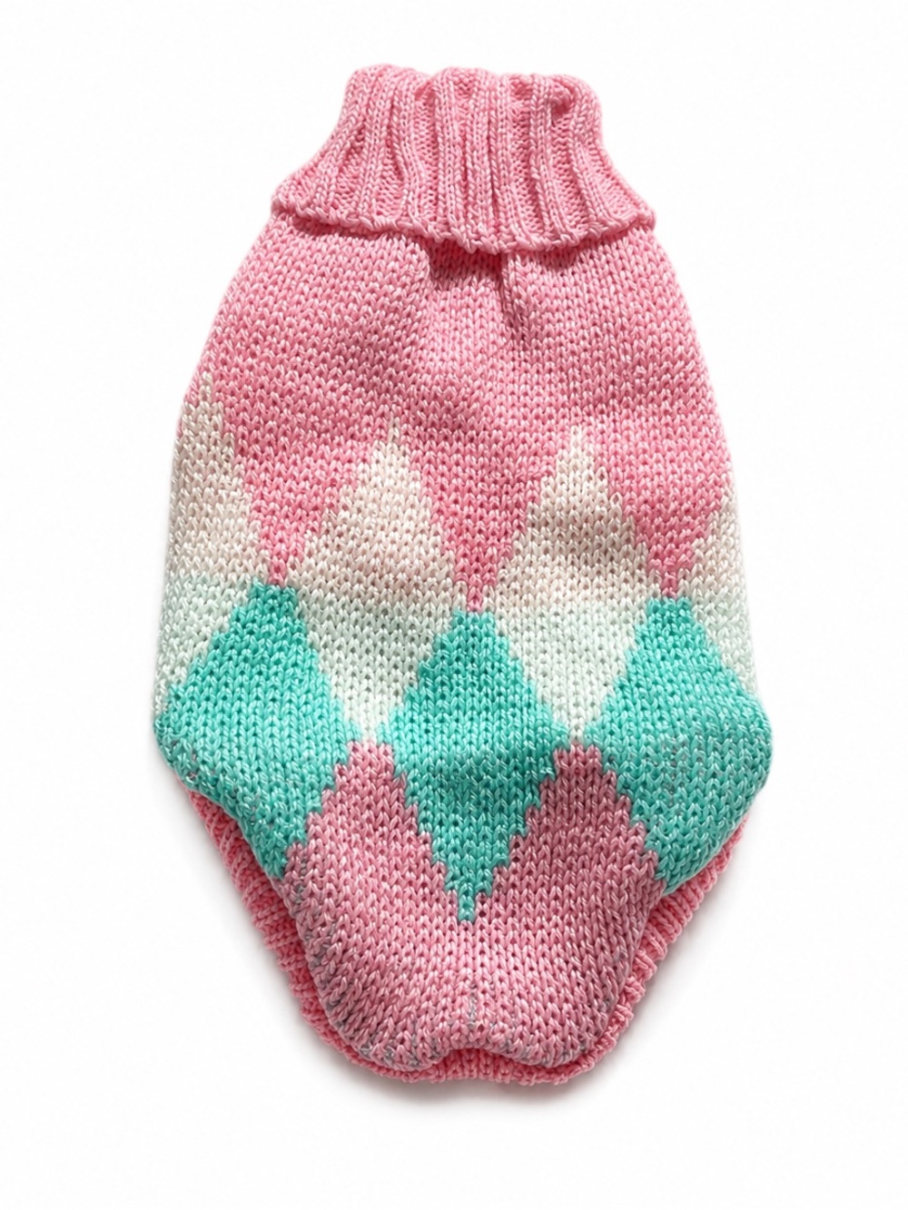 Argyle Pet sweater-NEW